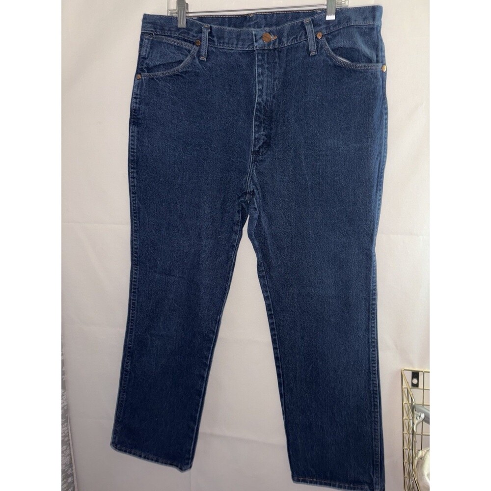Vintage Wrangler Jeans Adult W 39 L 30 Blue Cowboy Cut Mens